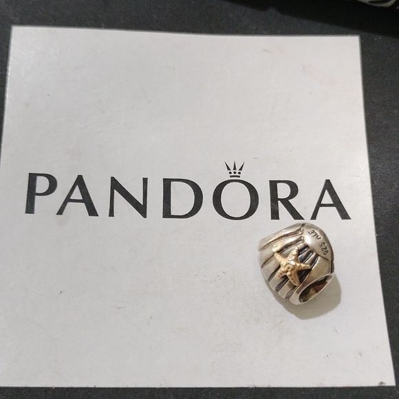 Pandora Sea Shell Charm 14kt + 925 ALE 790249 - Picture 3 of 6